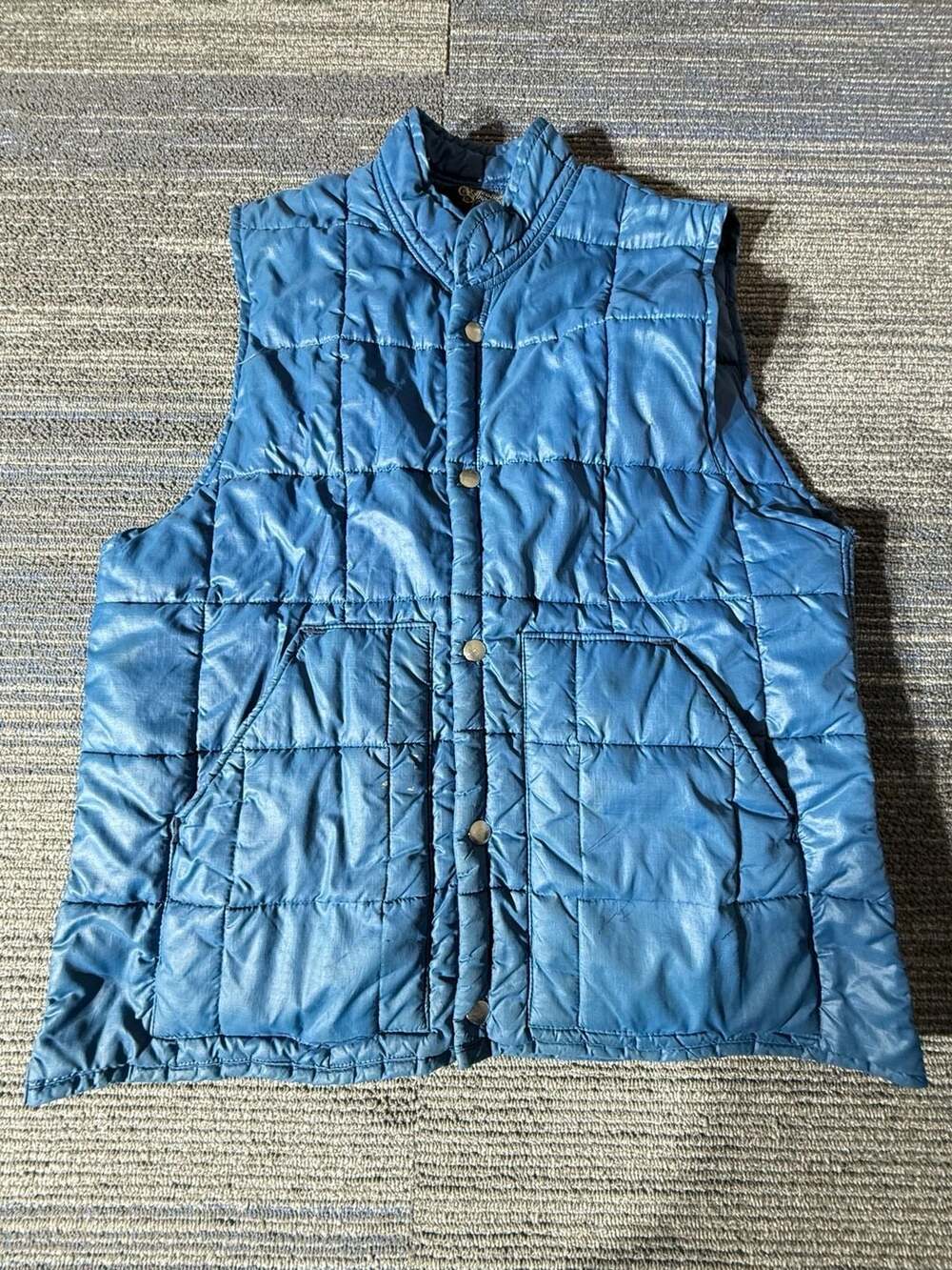 Columbia Sportswear Vintage Quilted Puffer Vest Blue